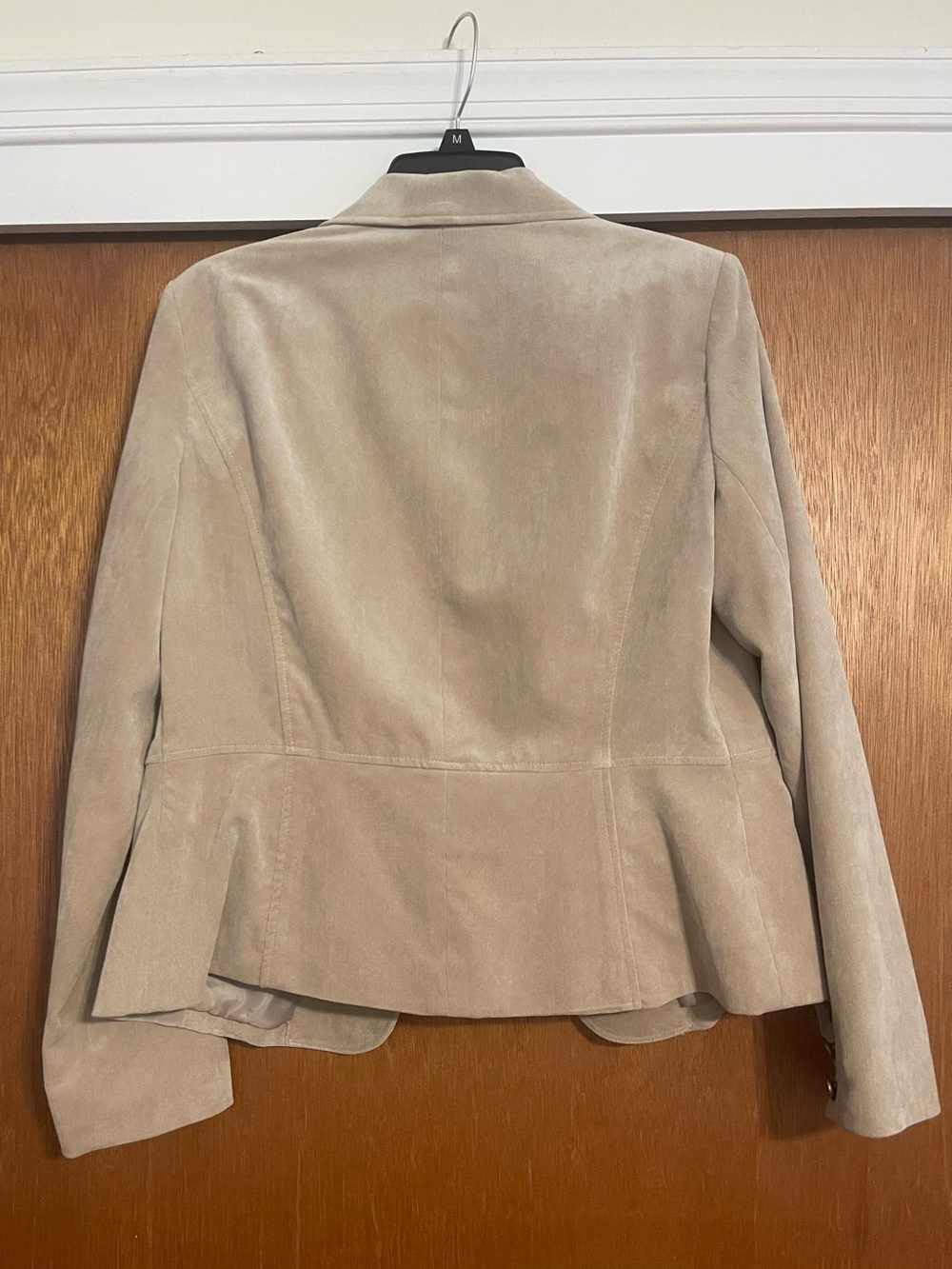 dressbarn Taupe Suede Women's Blazer Jacket - Picture 2 of 6